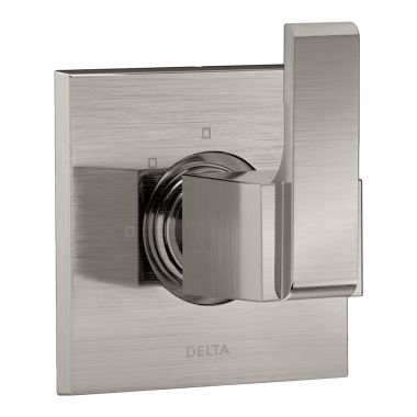 Click here to see Delta T11867-SS Delta Ara Single-Handle 3-Function Diverter Valve Trim, Lever Handle, 2-Port, Stainless Steel - T11867-SS
