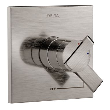 Click here to see Delta T17067-SS Delta Ara Monitor 17 Series Two-Handle Valve Trim, Lever Handles, Stainless Steel - T17067-SS
