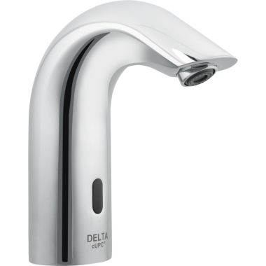 Click here to see Delta DEMD-101LF-NS Delta DEMD-101LF-NS HDF Electronic Lavatory Faucet, Cold or Pre-Mixed, Infrared, Nickel Stainless
