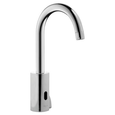 Click here to see Delta DEMD-211LF Delta DEMD-211LF HDF Electronic Lavatory Faucet w/ Mixer, Gooseneck, 0.5 gpm, Infrared, Chrome