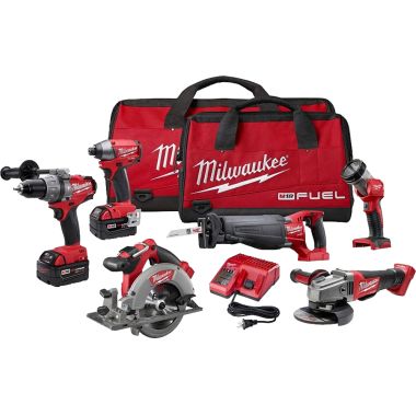 Click here to see Milwaukee 2796-26 Milwaukee 2796-26 M18 Fuel 6 Tool Combo Kit