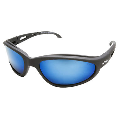 Click here to see Edge Eyewear  EDGE TSMAP218 DAKURA SAFETY SUNGLASSES - BLACK FRAME BLUE MIRROR LENS POLARIZED