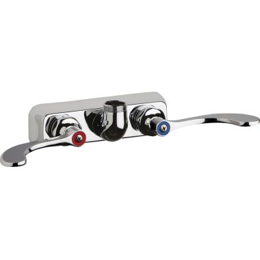 Click here to see Chicago Faucet W4W-LES317AB Chicago W4W-LES317AB Hot and Cold Water Workboard Sink Faucet