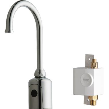 Click here to see Chicago Faucet 116.935.AB.1 Chicago 116.935.AB.1 HyTronic Gooseneck Sink Faucet Sensor