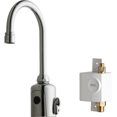 Click here to see Chicago Faucet 116.943.AB.1 Chicago 116.943.AB.1 HyTronic Gooseneck Sink Faucet with Sensor
