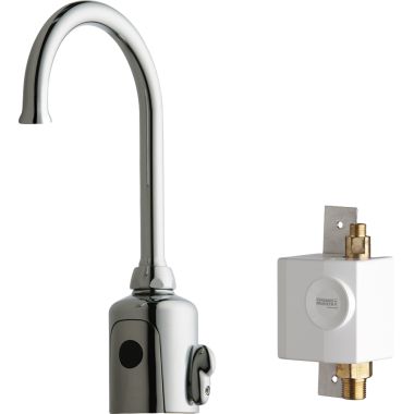 Click here to see Chicago Faucet 116.945.AB.1 Chicago 116.945.AB.1 HyTronic Gooseneck Sink Faucet with Sensor