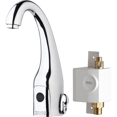 Click here to see Chicago Faucet 116.947.AB.1 Chicago 116.947.AB.1 HyTronic Curve Sink Faucet with Dual Sensor
