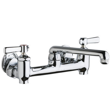 Click here to see Chicago Faucet 640-S6E35-369YAB Chicago 640-S6E35-369YAB Water Sink Faucet with Supply Stops