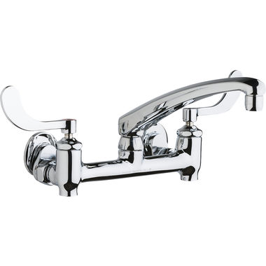 Click here to see Chicago Faucet 640-L8E35-317YAB Chicago 640-L8E35-317YAB Water Sink Faucet with Supply Stops