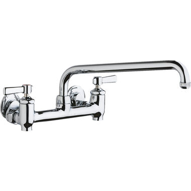 Click here to see Chicago Faucet 640-L12E1-369YAB Chicago 640-L12E1-369YAB Water Sink Faucet with Supply Stops