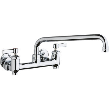 Click here to see Chicago Faucet 640-L12E35-369YAB Chicago 640-L12E35-369YAB Water Sink Faucet with Supply Stops