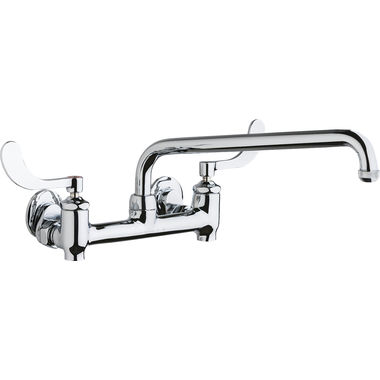 Click here to see Chicago Faucet 640-L12E1-317YAB Chicago 640-L12E1-317YAB Water Sink Faucet with Supply Stops