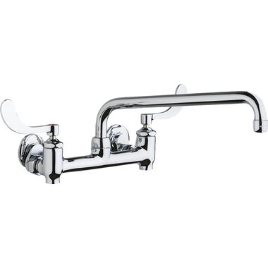 Click here to see Chicago Faucet 640-L12E35-317YAB Chicago 640-L12E35-317YAB Water Sink Faucet with Supply Stops