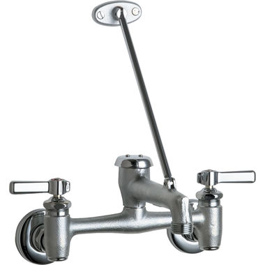 Click here to see Chicago Faucet 897-CRCF Chicago 897-CRCF Water Sink Faucet with Supply Stops