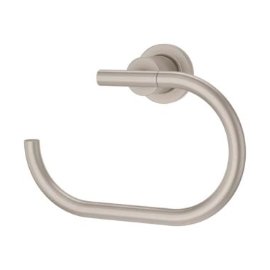 Click here to see Pfister BRB-NC1K Pfister Contempra Wall Mounted Towel Ring, Metal Constructed, Brushed Nickel - BRB-NC1K