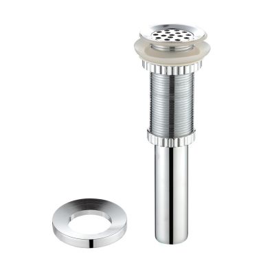 Click here to see Kraus PU-12-MR-1CH Kraus PU-12-MR-1CH Chrome Push Pop Drain With Mounting Ring