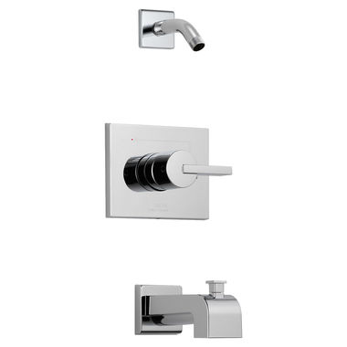 Click here to see Delta T14453-LHD Delta Vero Monitor 14 Series Pressure-Balanced Single-Handle Tub/Shower Faucet, Lever Handle, Less Showerhead, Chrome - T14453-LHD