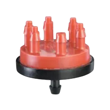 Click here to see Rainbird XB206 Rain Bird 6-Outlet Xeri-Bug Drip Emitter, 2.0 GPH, Red - XB206 (X67021)