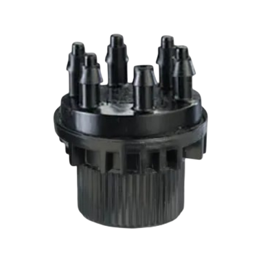 Click here to see Rainbird XBT106 Rain Bird 6-Outlet Shrub-Bug Drip Emitter, 1.0 GPH, Black - XBT106 (X67010)