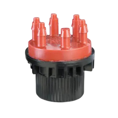 Click here to see Rainbird XBT206 Rain Bird 6-Outlet Shrub-Bug Drip Emitter, 2.0 GPH, Red - XBT206 (X67020)