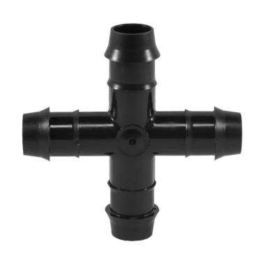 Click here to see Rainbird XFDCROSS Rainbird XF Dripline Insert Fittings Adapter, 17mm Barbed Cross - XFDCROSS 