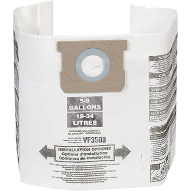 Click here to see Ridgid 40153 RIDGID High-Efficiency Dust Bags - 40153 (VF3503)