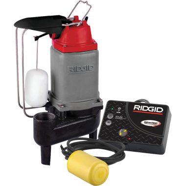 Click here to see Ridgid 47288 Ridgid RW50AT 1/2 HP Sewage Pump System with AdvanTEXT Cellular Monitoring, Ceramic/Carbon Seal, Cast Iron - 47288