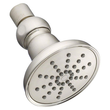Click here to see Gerber D460052BN Danze Mono 3.5in Round Single-Function Shower Head with Pressure Manifold and Air Injection Technology, 1.75 GPM, WaterSense, Brushed Nickel - D460052BN