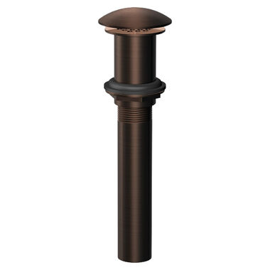 Click here to see Danze D495082BR Danze D495082BR Tumbled Bronze Drain with a Cover and a Grid Strainer