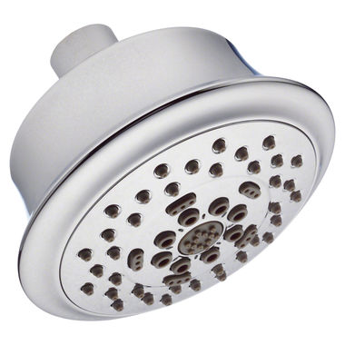 Click here to see Gerber D460029BN Danze Surge 4-1/2in Five-Function Shower Head with Air Injection and Dual Valve Technology, Easy Glide, 2.0 GPM, Brushed Nickel - D460029BN