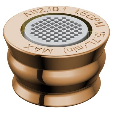 Click here to see Danze DA500973NPBV Danze DA500973NPBV Polished Brass 1.5GPM Laminar Aerator Kit