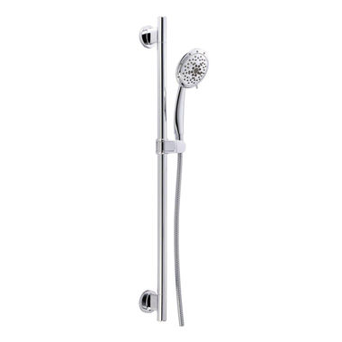 Click here to see Danze D461736 Danze Versa 5-Function Hand Shower with 30in Slide Bar and 72in Metal Hose, 2.5 GPM, Chrome - D461736
