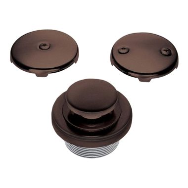 Click here to see Danze D490650BR Danze D490650BR Tumbled Bronze Touch-Toe Bath Drain Conversion Kit