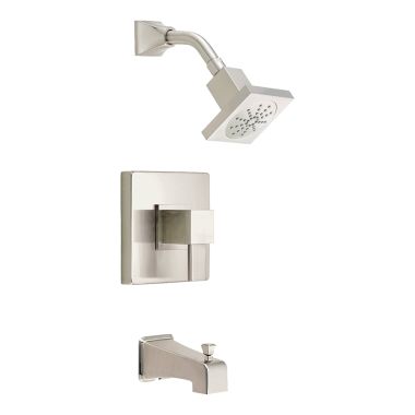 Click here to see Danze D500033BNT Danze D500033BNT Brushed Nickel Reef Tub and Shower Faucet Trim Kit