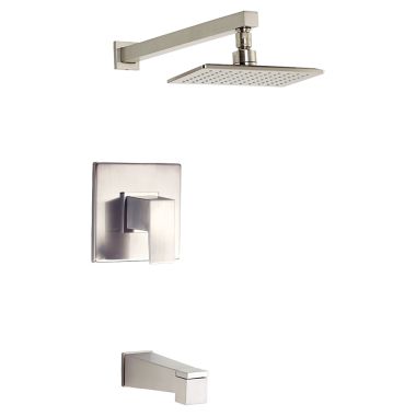Click here to see Danze D500062BNT Danze D500062BNT Brushed Nickel Mid-Town Tub and Shower Faucet, 2.5GPM