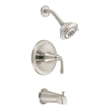 Click here to see Danze D502056BNT Danze D502056BNT Brushed Nickel Bannockburn Tub and Shower Trim