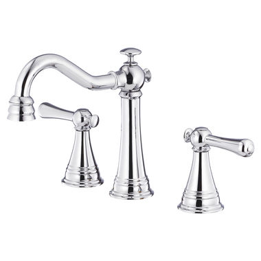 Click here to see Danze D304026 Danze Cape Anne Widespread Bathroom Faucet with 50/50 Touch-Down Drain, Two-Handle, 1.5 GPM, Lever Handle, ADA, WaterSense, Chrome - D304026