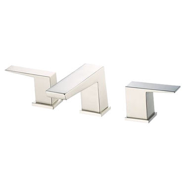 Click here to see Danze D300962PNVT Danze Mid-Town Two-Handle Deck-Mount Roman Tub Faucet Trim, 3-Hole, Lever Handles, Metal Spout, Polished Nickel - D300962PNVT