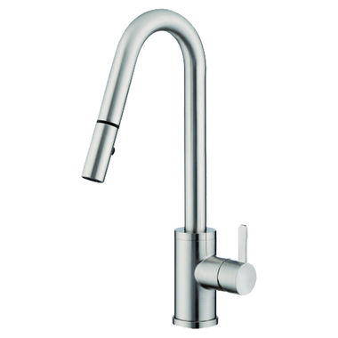 Click here to see Danze D457030SS Danze Amalfi Single Handle Pull-Down Kitchen Faucet, Stainless Steel - D457030SS