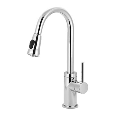 Click here to see Pioneer 2MT251-SS Pioneer Motegi Single Handle Pull-Down Kitchen Faucet, Stainless Steel - 2MT251-SS