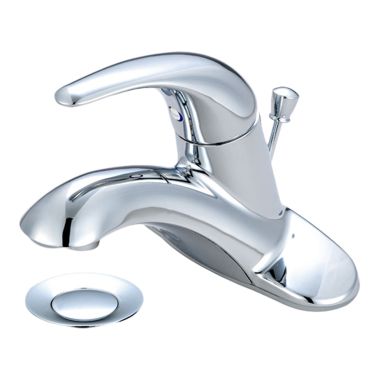 Click here to see Pioneer 3LG162B Pioneer Legacy Centerset Bathroom Faucet with 50/50 Pop-Up Drain, Single-Handle, 1.5 GPM, Lever Handle, ADA, Polished Chrome, Tract Pack - 3LG162B