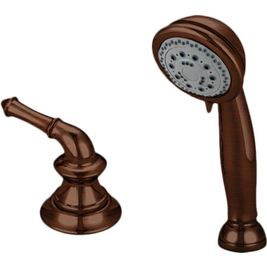 Click here to see Pioneer 6DM820-ORB Pioneer Del Mar Collection Roman Tub 5-Function Handheld Shower Set with Metal Lever Handle, 1.75GPM, Oil Rubbed Bronze - 6DM820-ORB