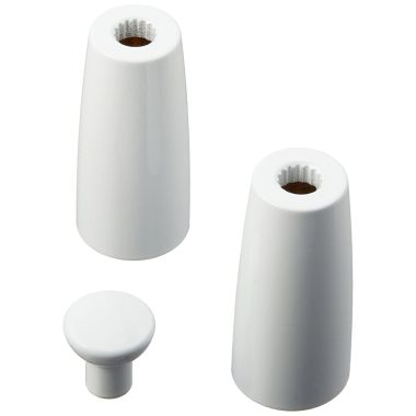 Click here to see Delta A22WH Delta A22WH Delta Two Metal Lever Handle Accent Kit (White)