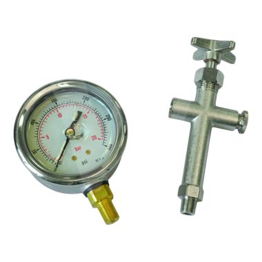 Click here to see Grundfos 00ID8566 Grundfos  00ID8566 Liquid Filled Pressure Gauge, 0-300PSI, Stainless/Copper