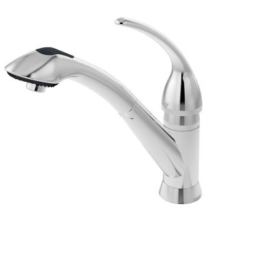 Click here to see Symmons S-2610 Symmons Vella Single Handle Pull-Out Kitchen Faucet, Chrome - S-2610