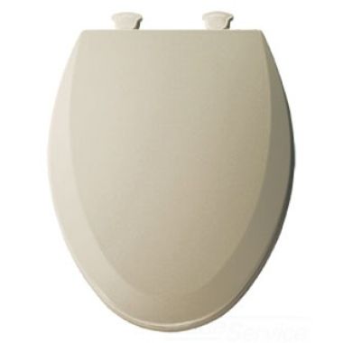 Click here to see Bemis 1500EC-006 Bemis Elongated Wood Toilet Seat with Cover, Closed Front - Bone (1500EC-006)