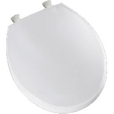 Click here to see Bemis 800EC-006 Bemis 800EC-006 Bone Closed Front Round Plastic Toilet Seat with Cover