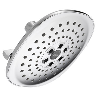 Click here to see Delta 52686 Delta H2OKinetic 3-Setting Raincan Shower Head, 1.75 GPM, Chrome - 52686