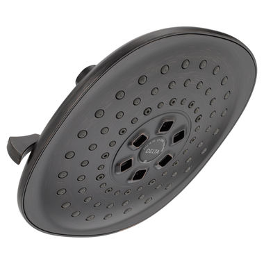 Click here to see Delta 52686-RB Delta H2OKinetic 3-Setting Raincan Shower Head, 1.75 GPM, Venetian Bronze - 52686-RB