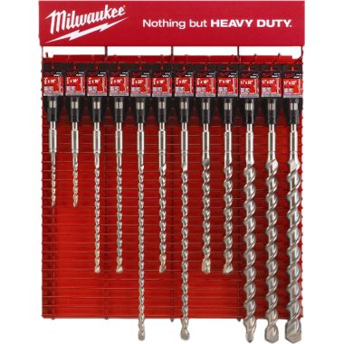 Click here to see Milwaukee 49-22-6025 MILWAUKEE 49-22-6025 RED RACK SPLINE ROTARY HAM. BIT MERCH